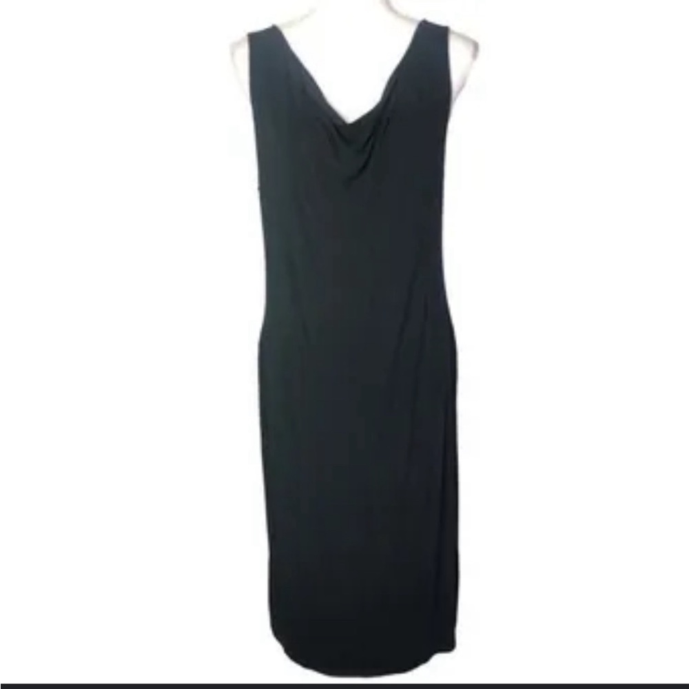 EUC Gap maternity cowl neck dress size small black